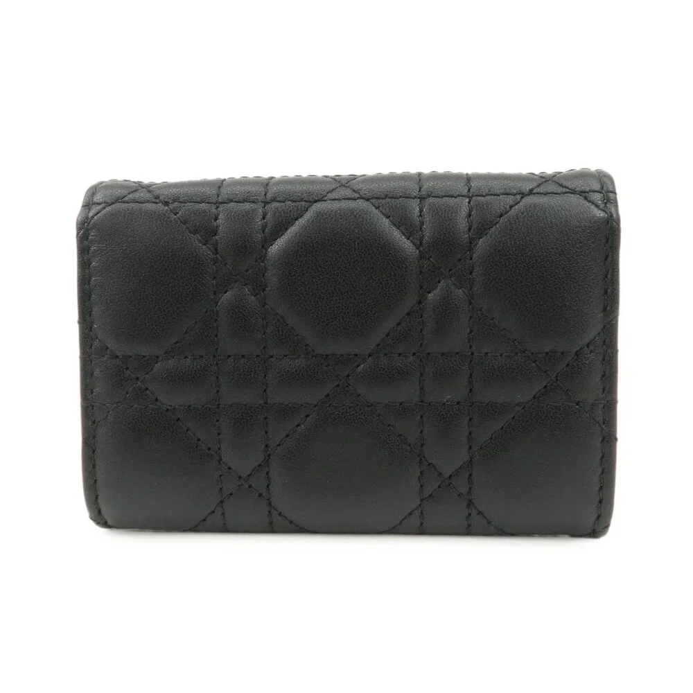 ❤️Authentic Christian Dior Canage Leather Compact Wallet❤️